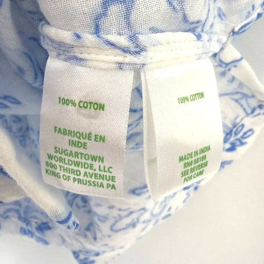 Lilly Pulitzer Women's Resort White Montee Cover-Up Shirt Tall Size M - Picture 8 of 11